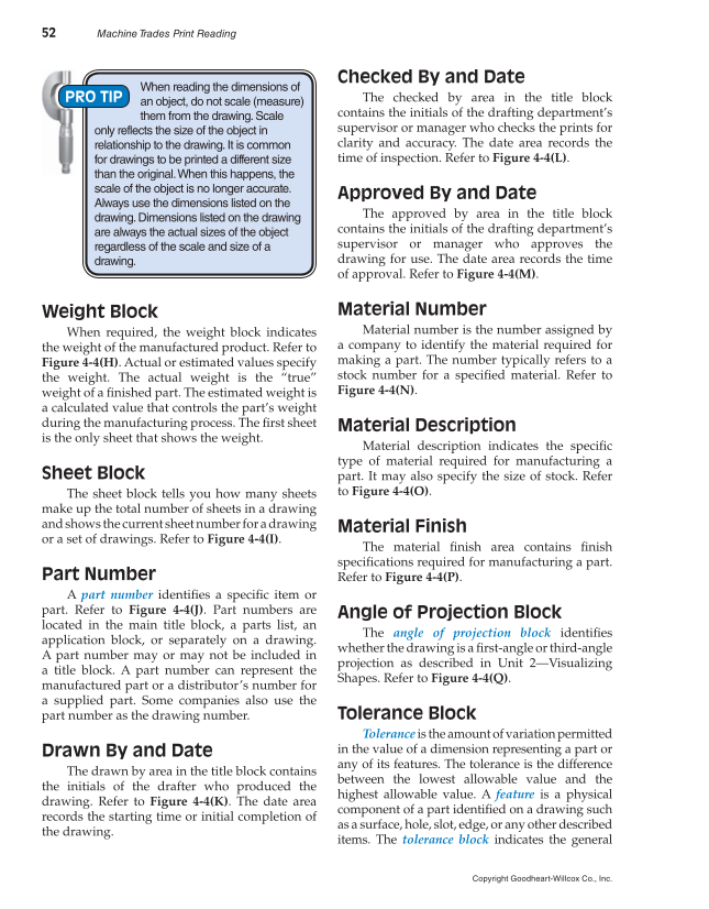 Machine Trades Print Reading, 6th Edition page 52