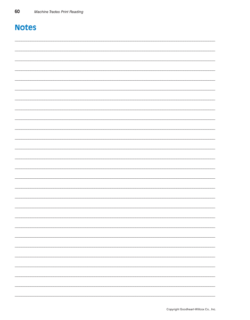 Machine Trades Print Reading, 6th Edition page 60