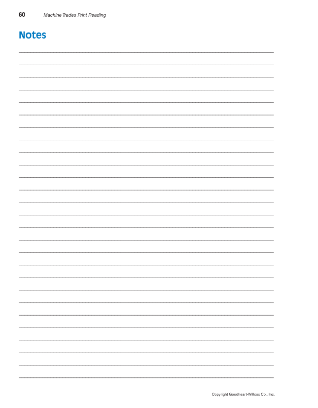 Machine Trades Print Reading, 6th Edition page 60