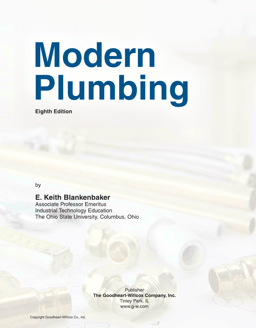 Modern Plumbing, 8th Edition page i