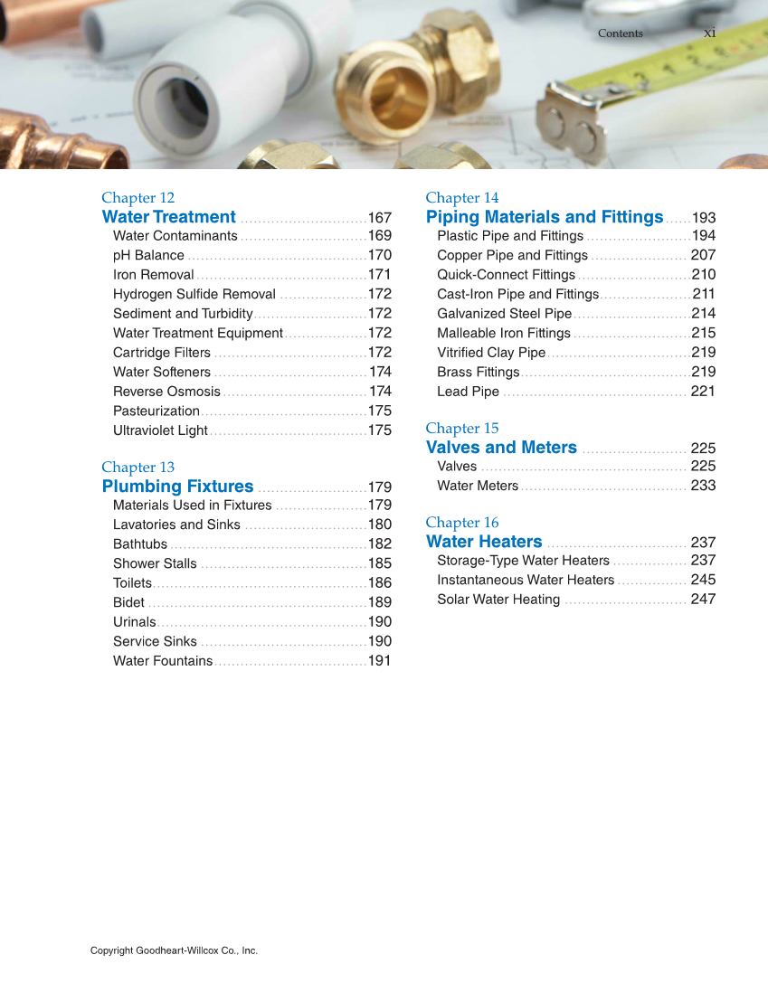 Modern Plumbing, 8th Edition page xi