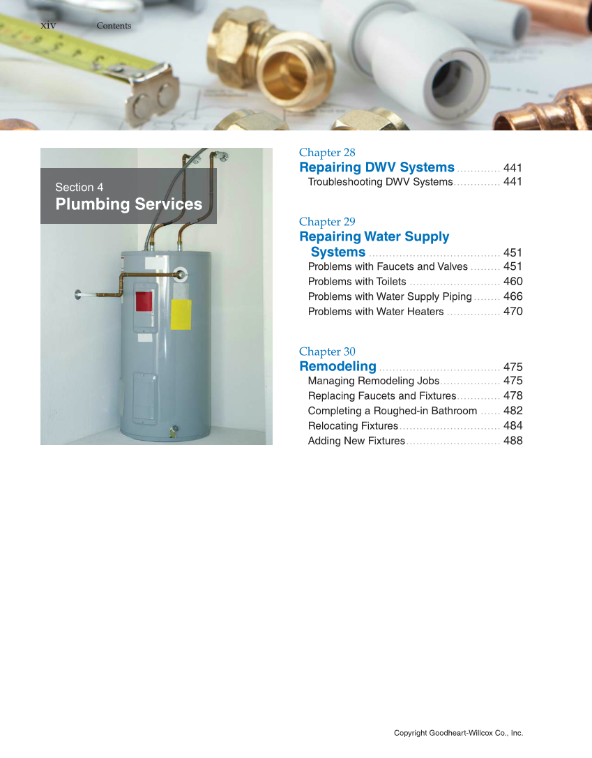 Modern Plumbing, 8th Edition page xiv