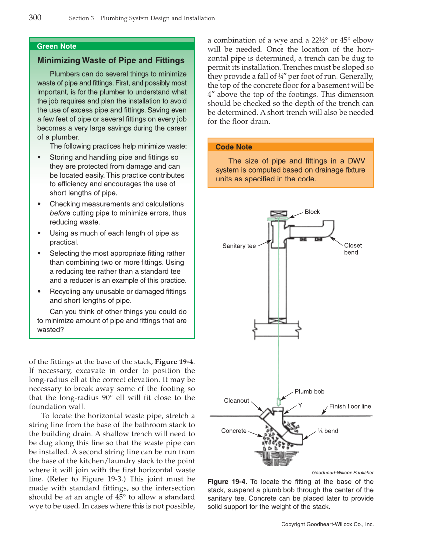 Modern Plumbing, 8th Edition page 300