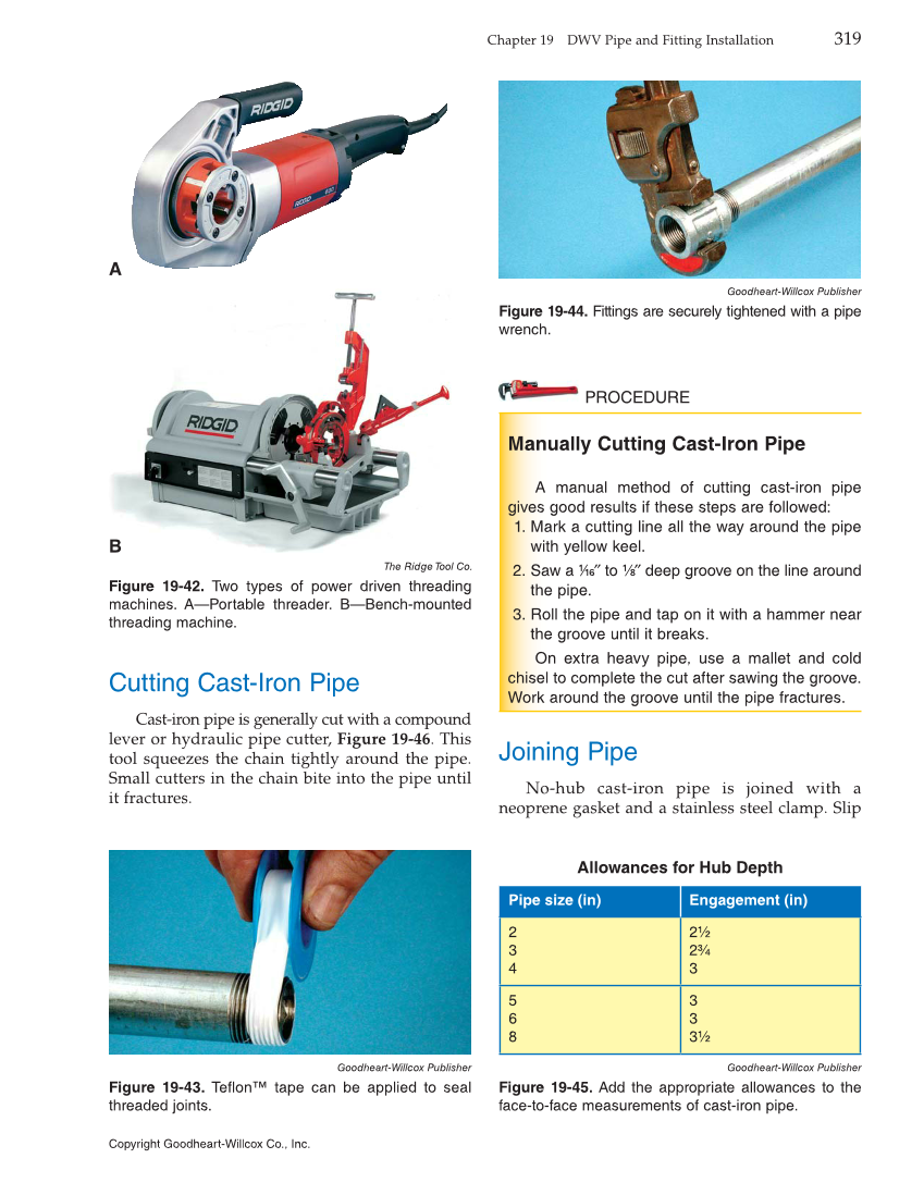 Modern Plumbing, 8th Edition page 319