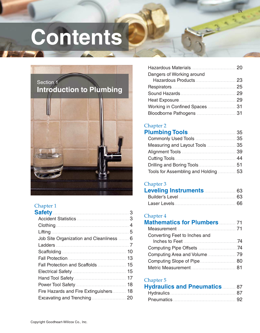 Modern Plumbing, 8th Edition page ix