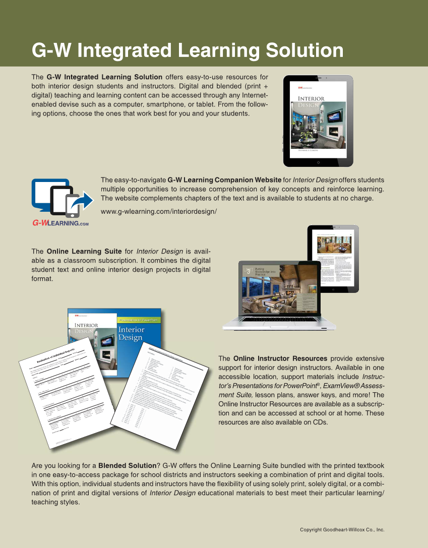 Interior Design, 1st Edition page xvi