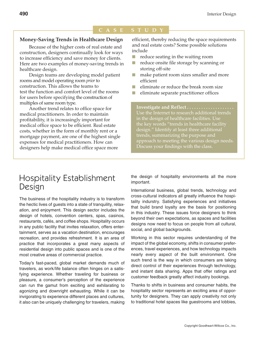 Interior Design, 1st Edition page 490