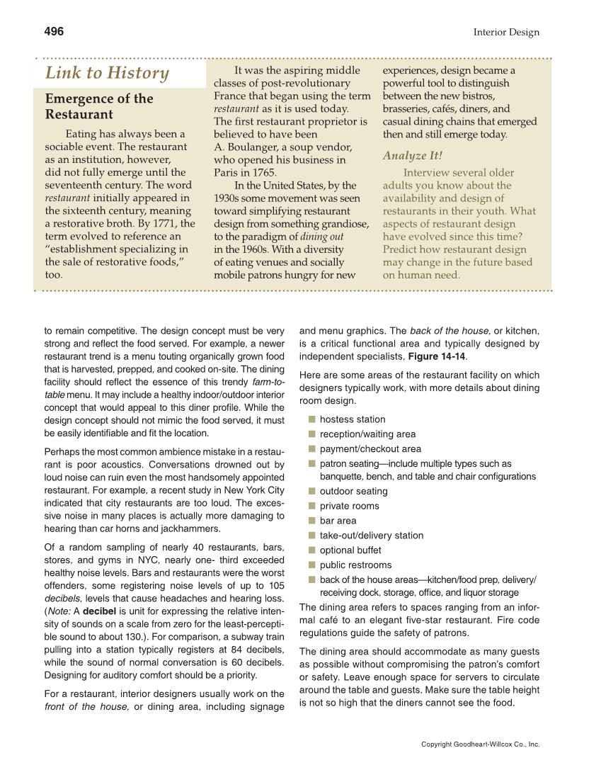Interior Design, 1st Edition page 496