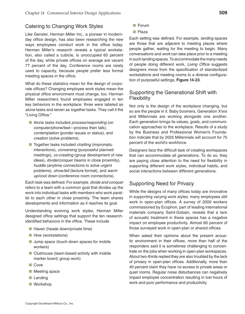 Interior Design, 1st Edition page 509