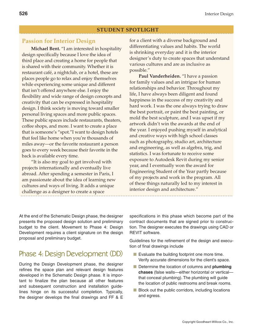 Interior Design, 1st Edition page 526