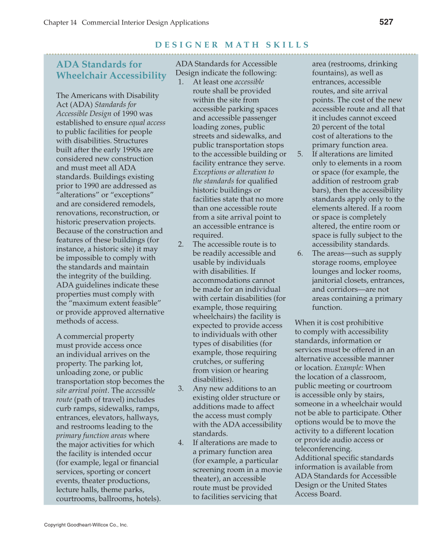 Interior Design, 1st Edition page 527
