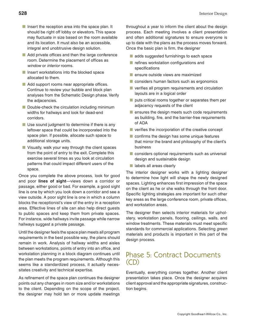 Interior Design, 1st Edition page 528