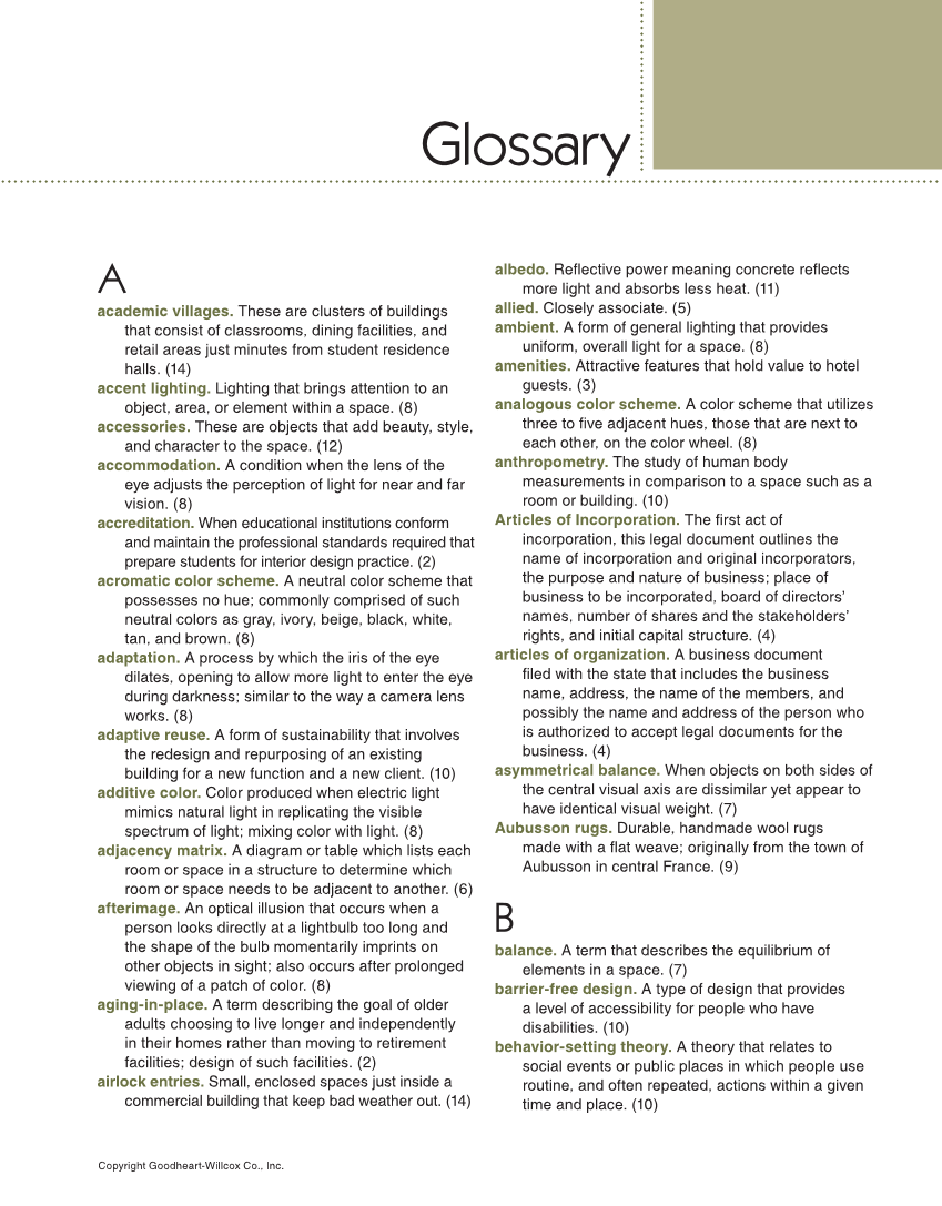 Interior Design, 1st Edition page 685