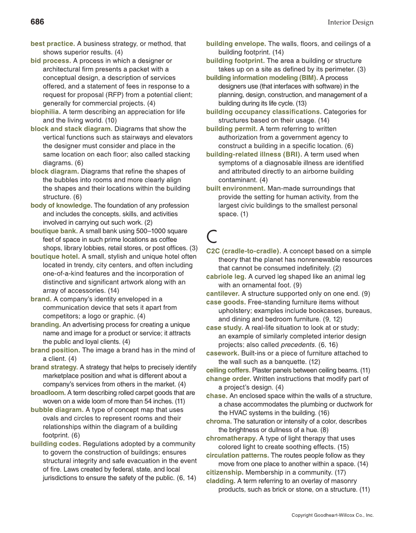 Interior Design, 1st Edition page 686