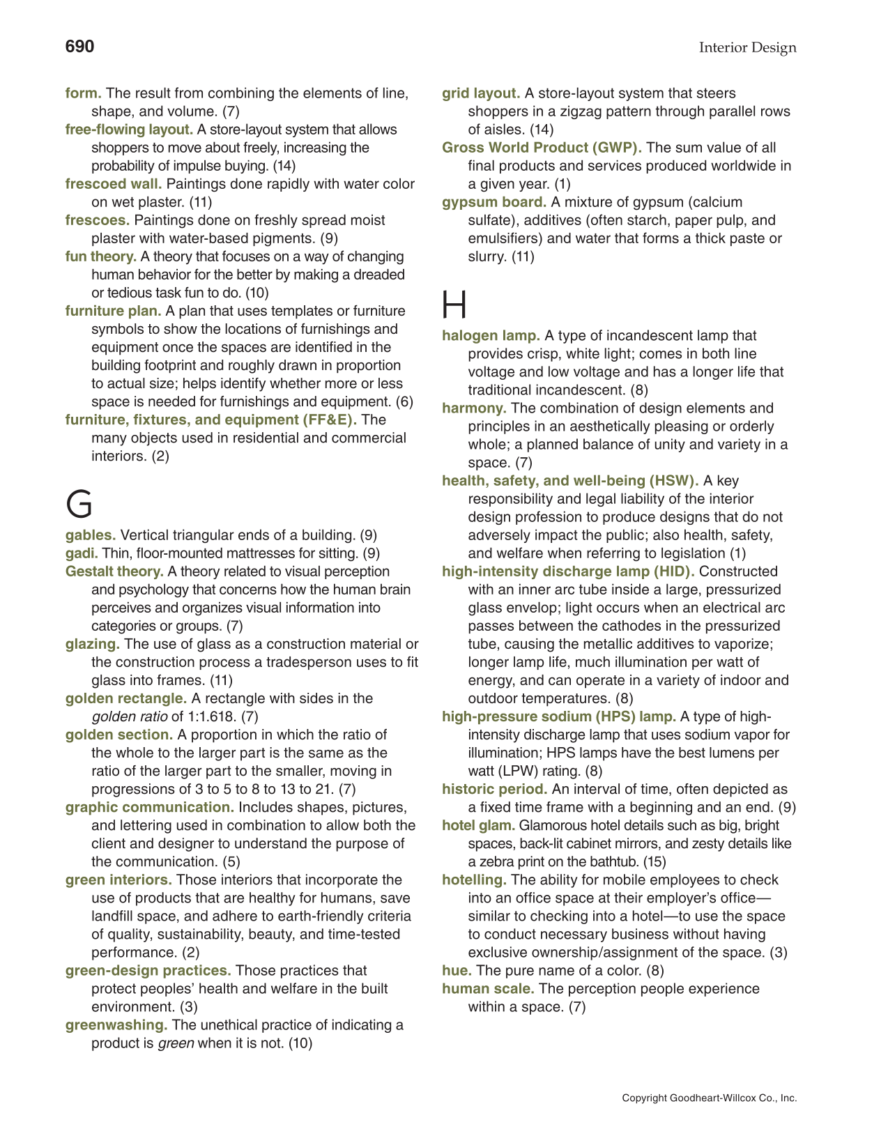 Interior Design, 1st Edition page 690
