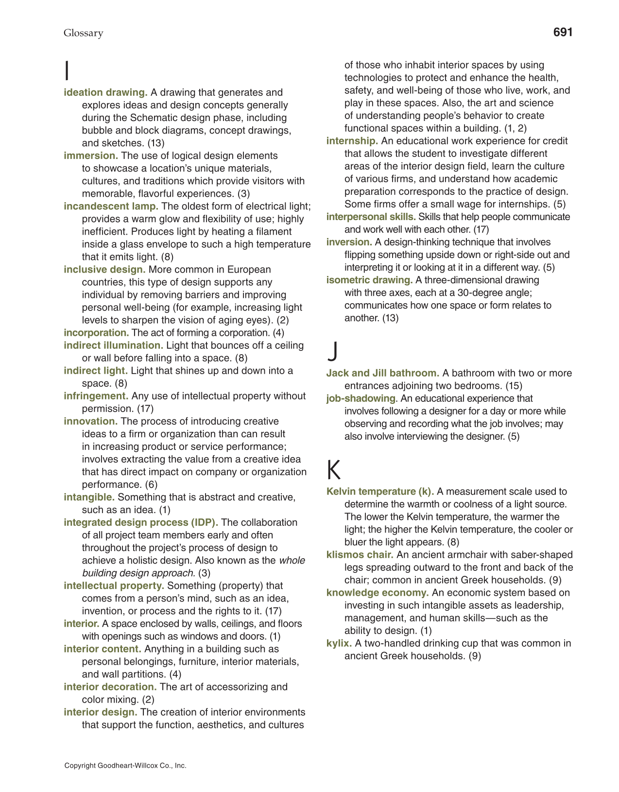 Interior Design, 1st Edition page 691