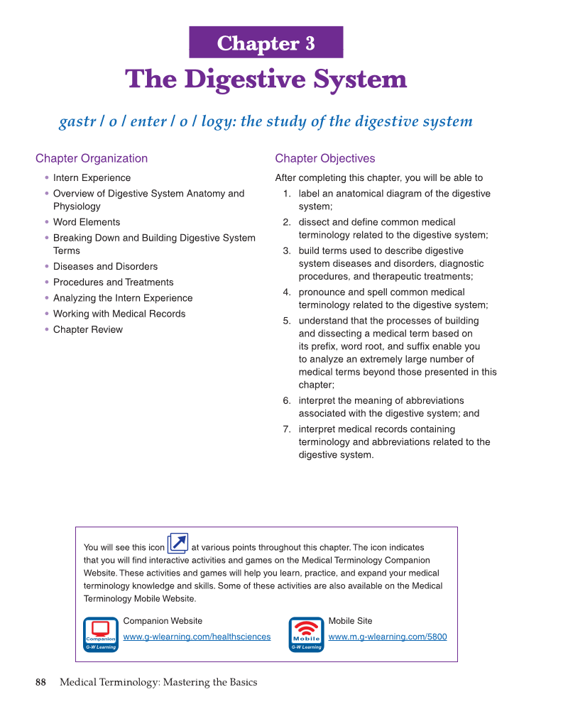 Medical Terminology: Mastering the Basics, 1st Edition page 88