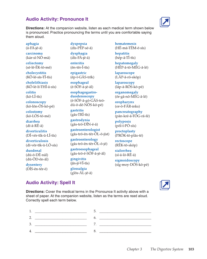 Medical Terminology: Mastering the Basics, 1st Edition page 103