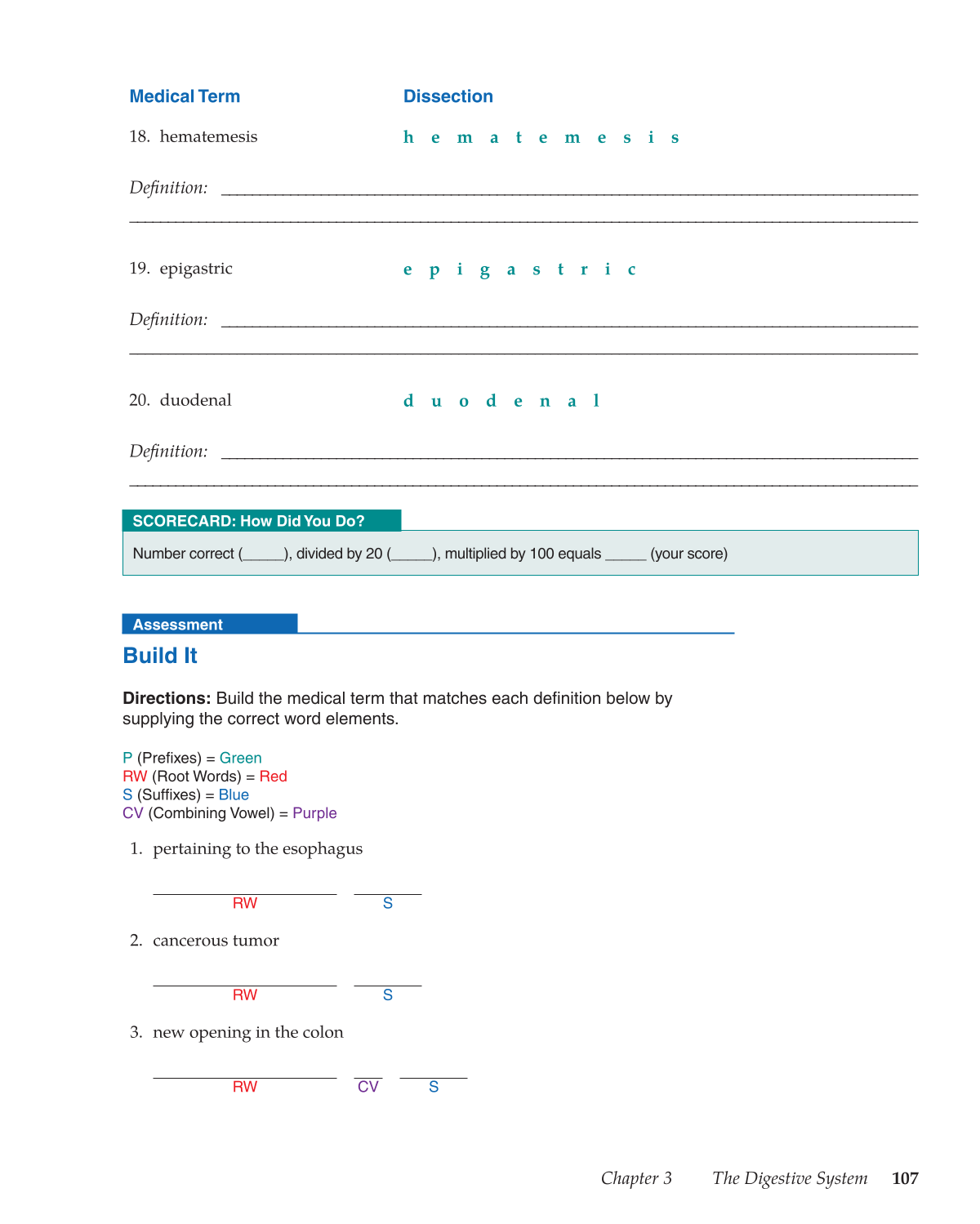 Medical Terminology: Mastering the Basics, 1st Edition page 107