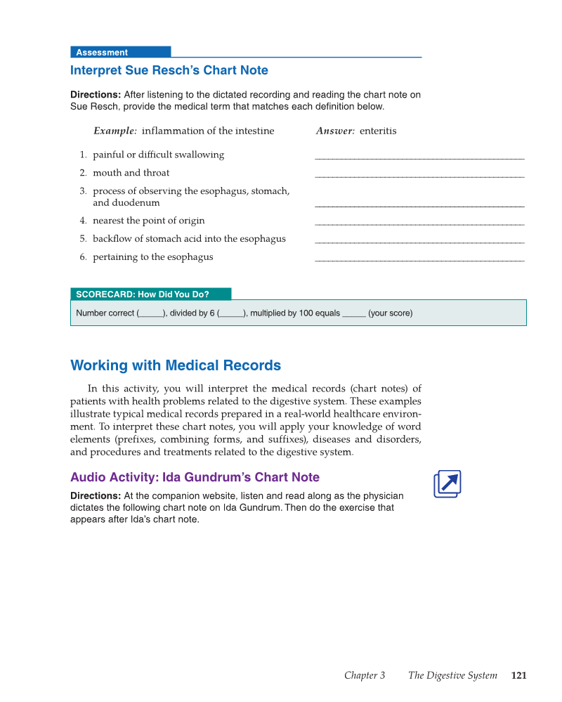 Medical Terminology: Mastering the Basics, 1st Edition page 121