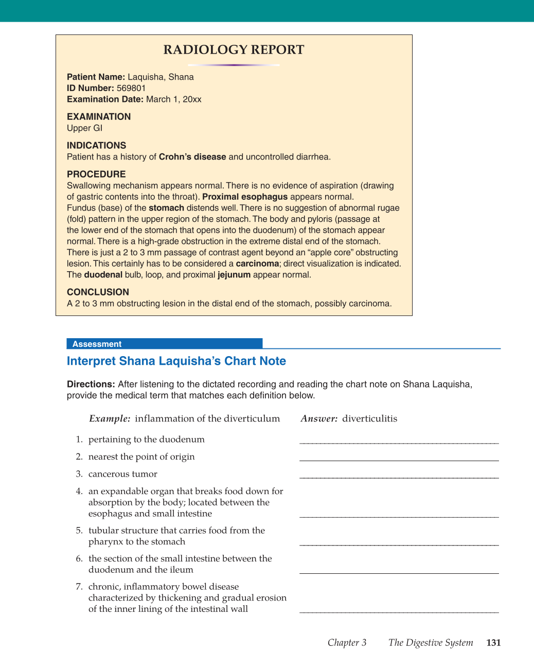 Medical Terminology: Mastering the Basics, 1st Edition page 131