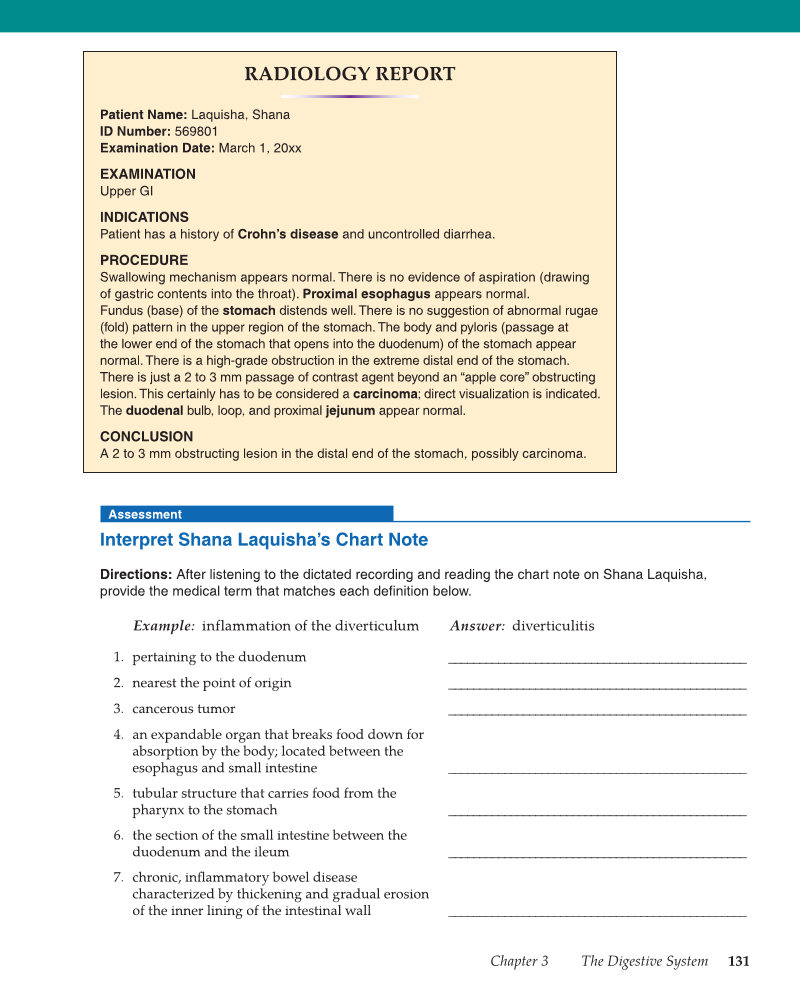 Medical Terminology: Mastering the Basics, 1st Edition page 131