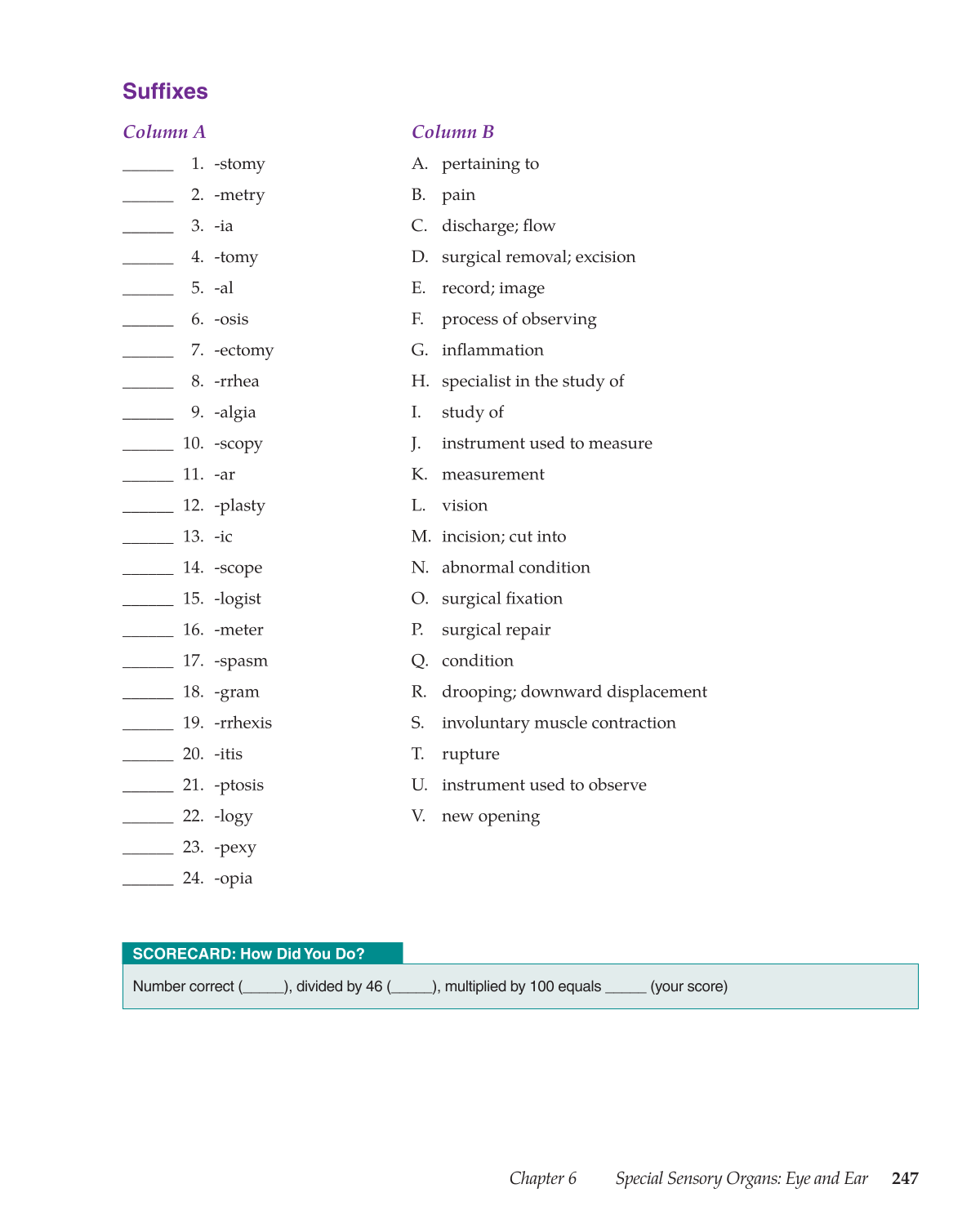 Medical Terminology: Mastering the Basics, 1st Edition page 247