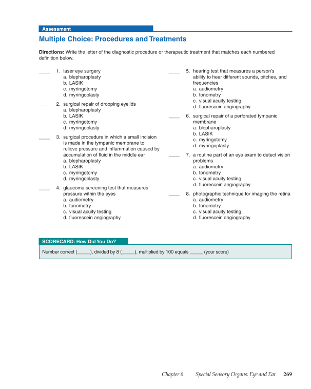 Medical Terminology: Mastering the Basics, 1st Edition page 269