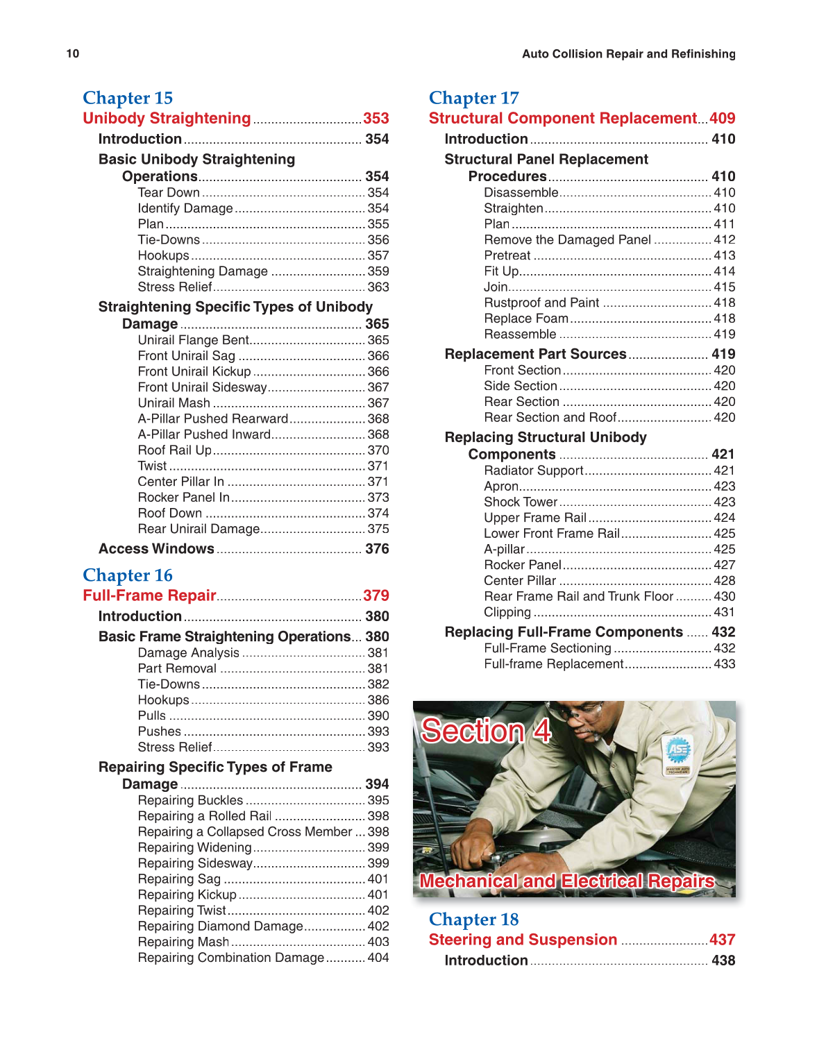 Auto Collision Repair and Refinishing, 1st Edition page 10