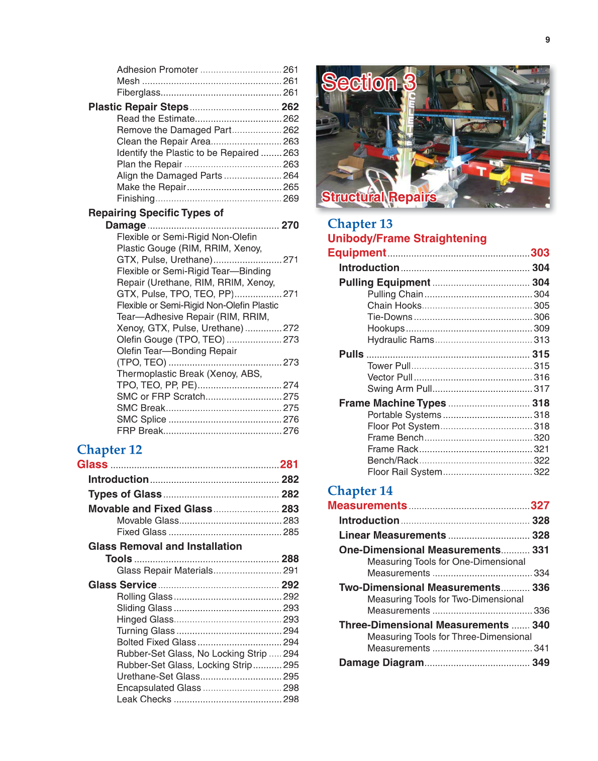 Auto Collision Repair and Refinishing, 1st Edition page 9
