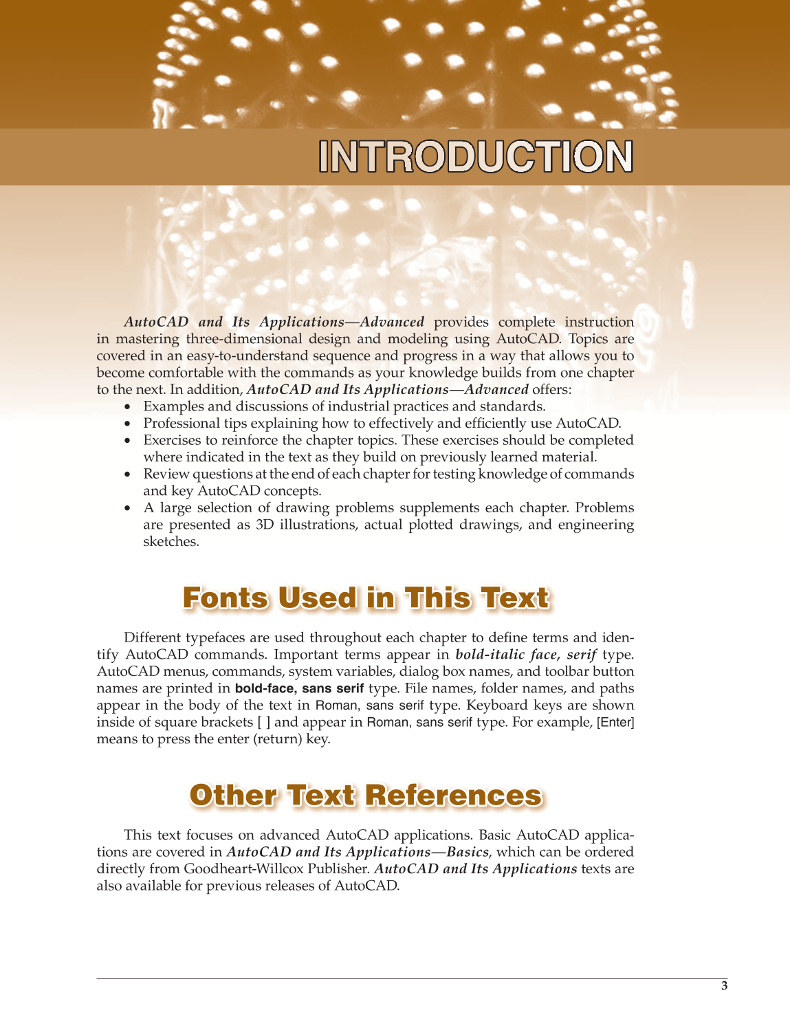 AutoCAD and Its Applications—Advanced 2015, 22nd Edition page 3