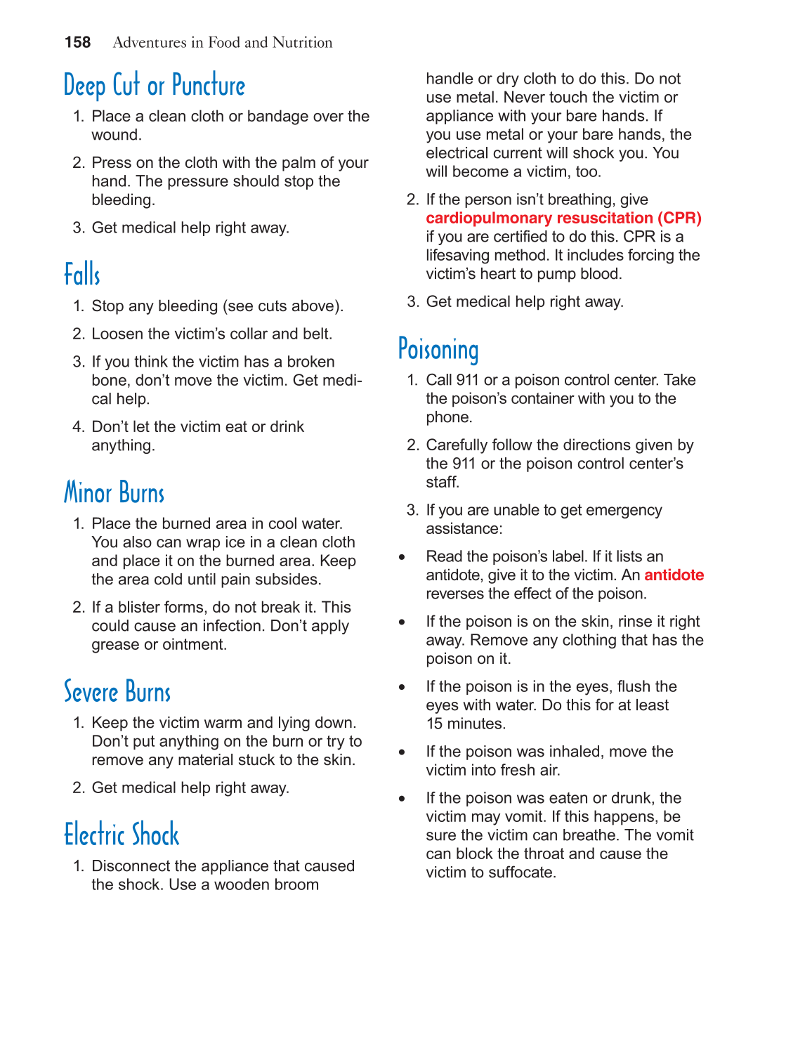 Adventures in Food and Nutrition!, 4th Edition page 158