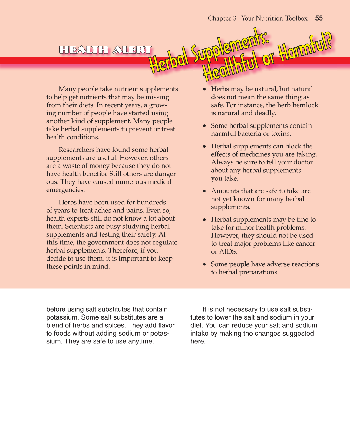 Adventures in Food and Nutrition!, 4th Edition page 55