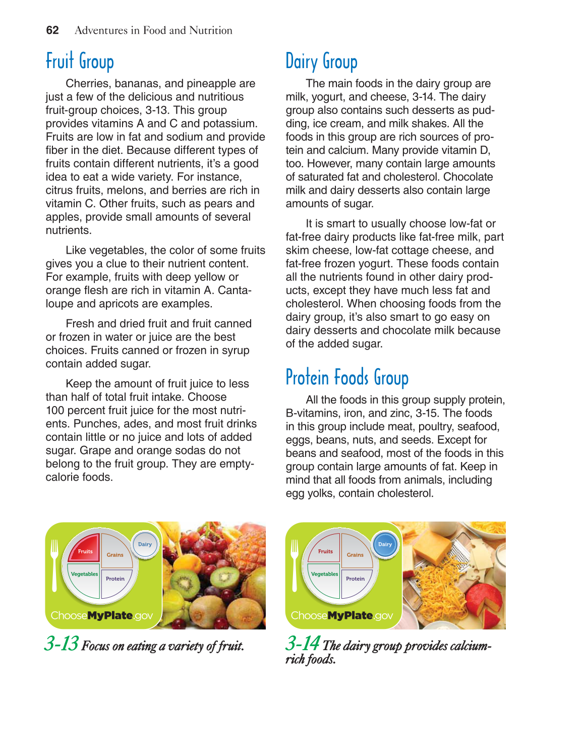 Adventures in Food and Nutrition!, 4th Edition page 62