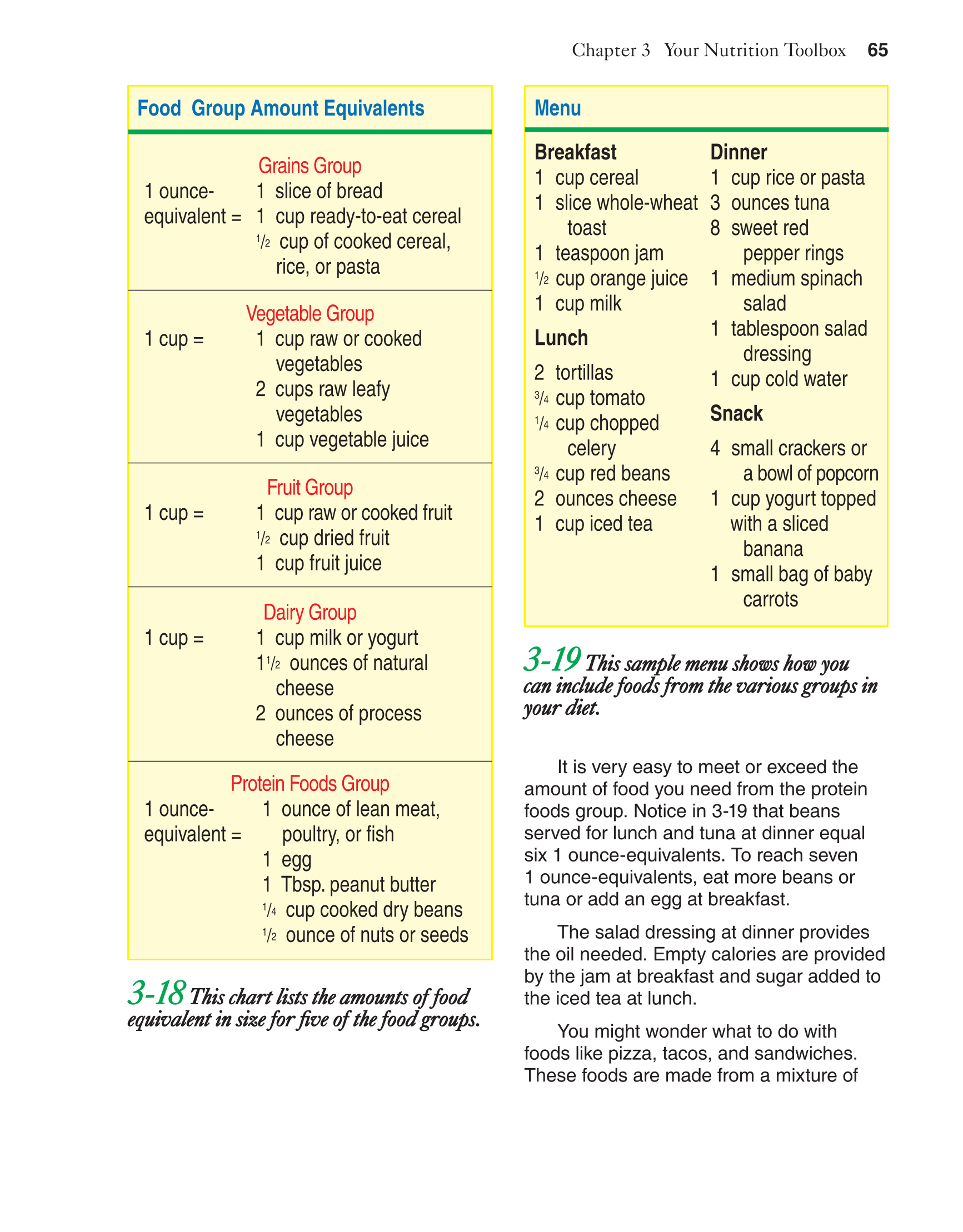 Adventures in Food and Nutrition!, 4th Edition page 65