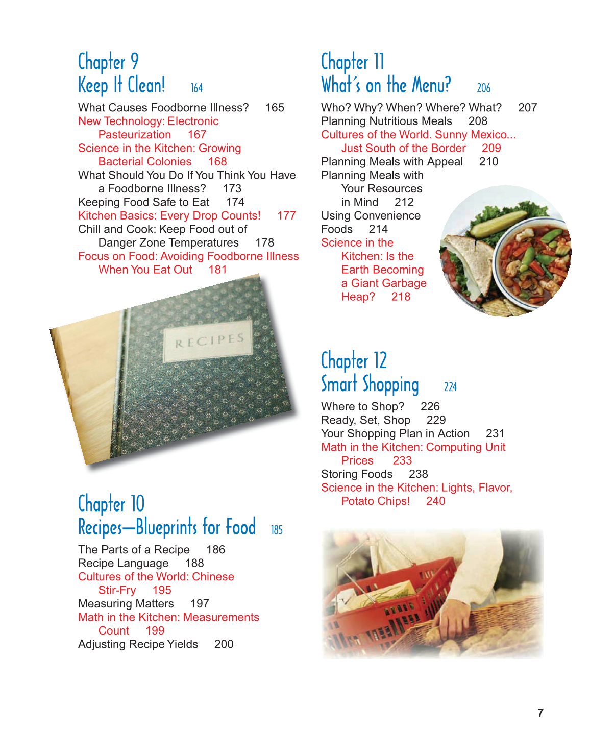 Adventures in Food and Nutrition!, 4th Edition page 7