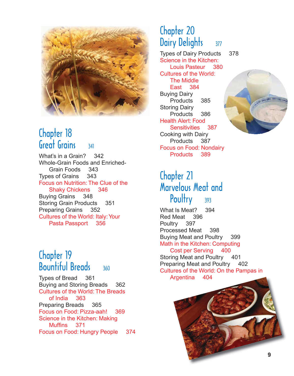 Adventures in Food and Nutrition!, 4th Edition page 9