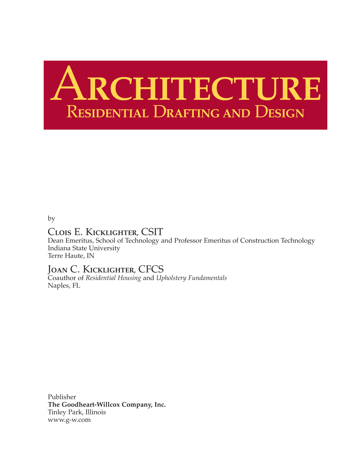 Architecture: Residential Drafting and Design, 10th Edition page 1