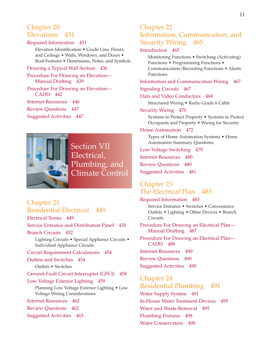 Architecture: Residential Drafting and Design, 10th Edition page 11