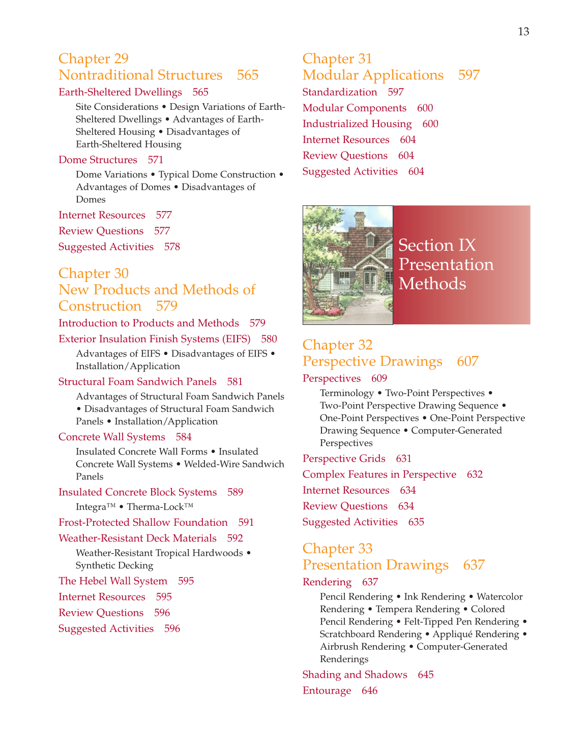Architecture: Residential Drafting and Design, 10th Edition page 13