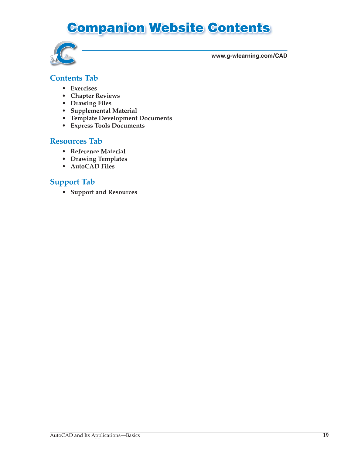 AutoCAD and Its Applications—Basics 2014, 21st Edition page 19