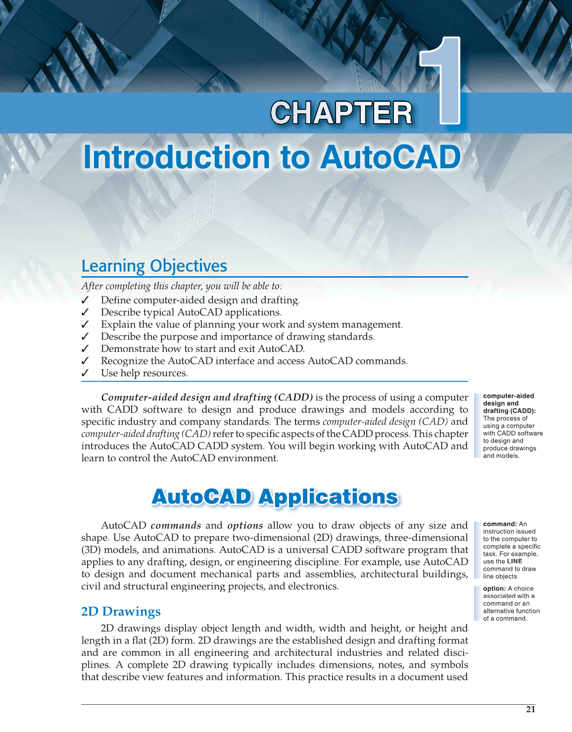 AutoCAD and Its Applications—Basics 2014, 21st Edition page 21