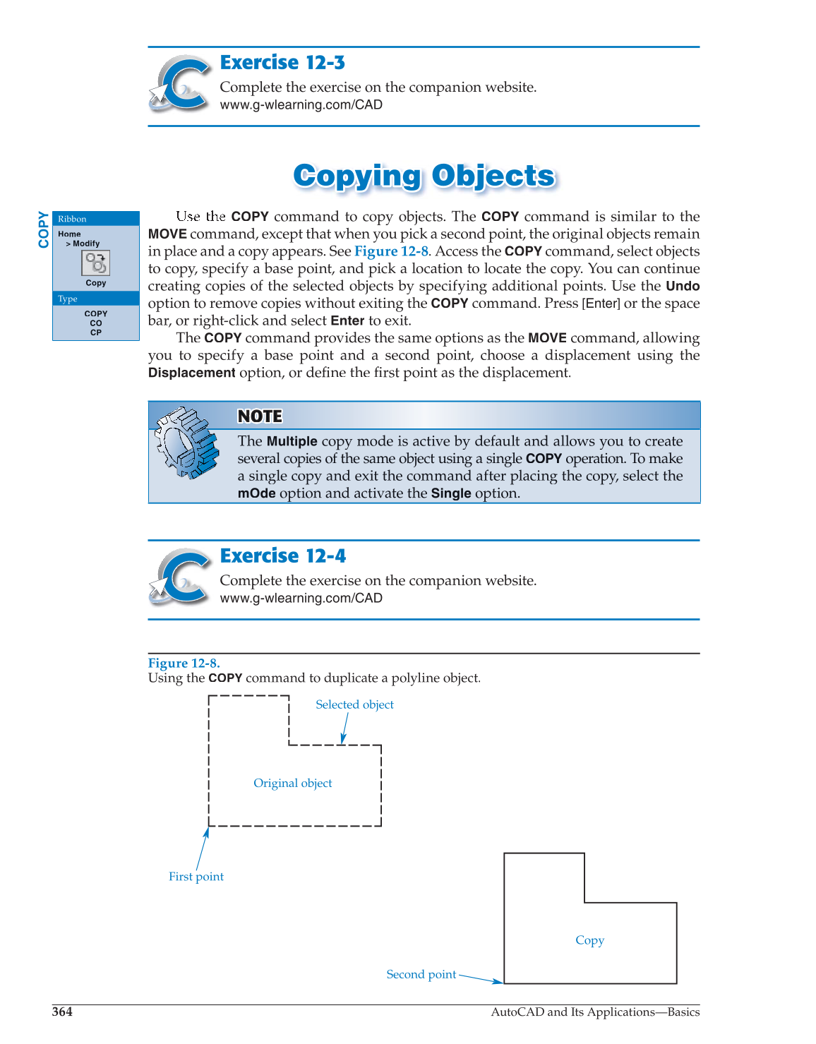 AutoCAD and Its Applications—Basics 2014, 21st Edition page 364