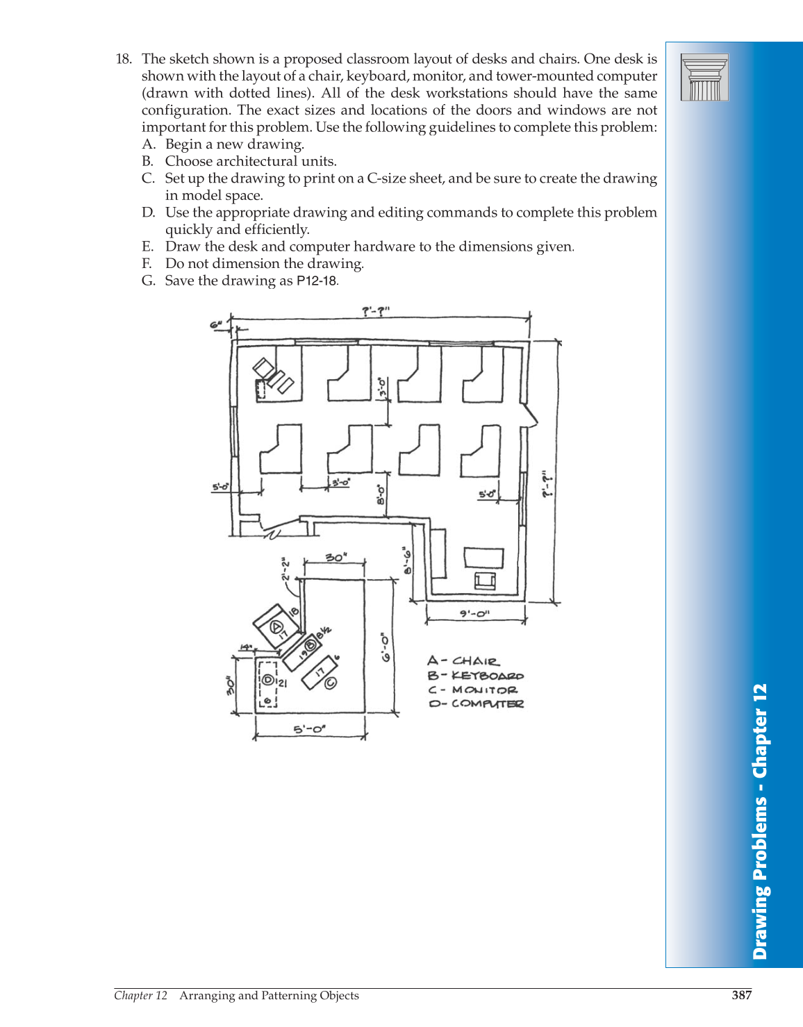 AutoCAD and Its Applications—Basics 2014, 21st Edition page 387