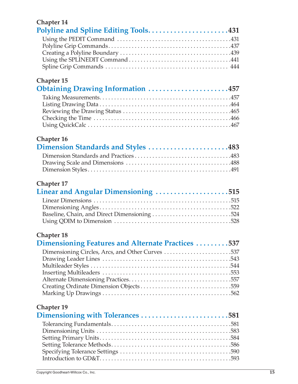 AutoCAD and Its Applications—Basics 2015, 22nd Edition page 15