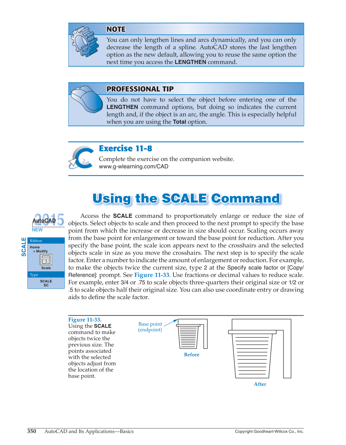 AutoCAD and Its Applications—Basics 2015, 22nd Edition page 350