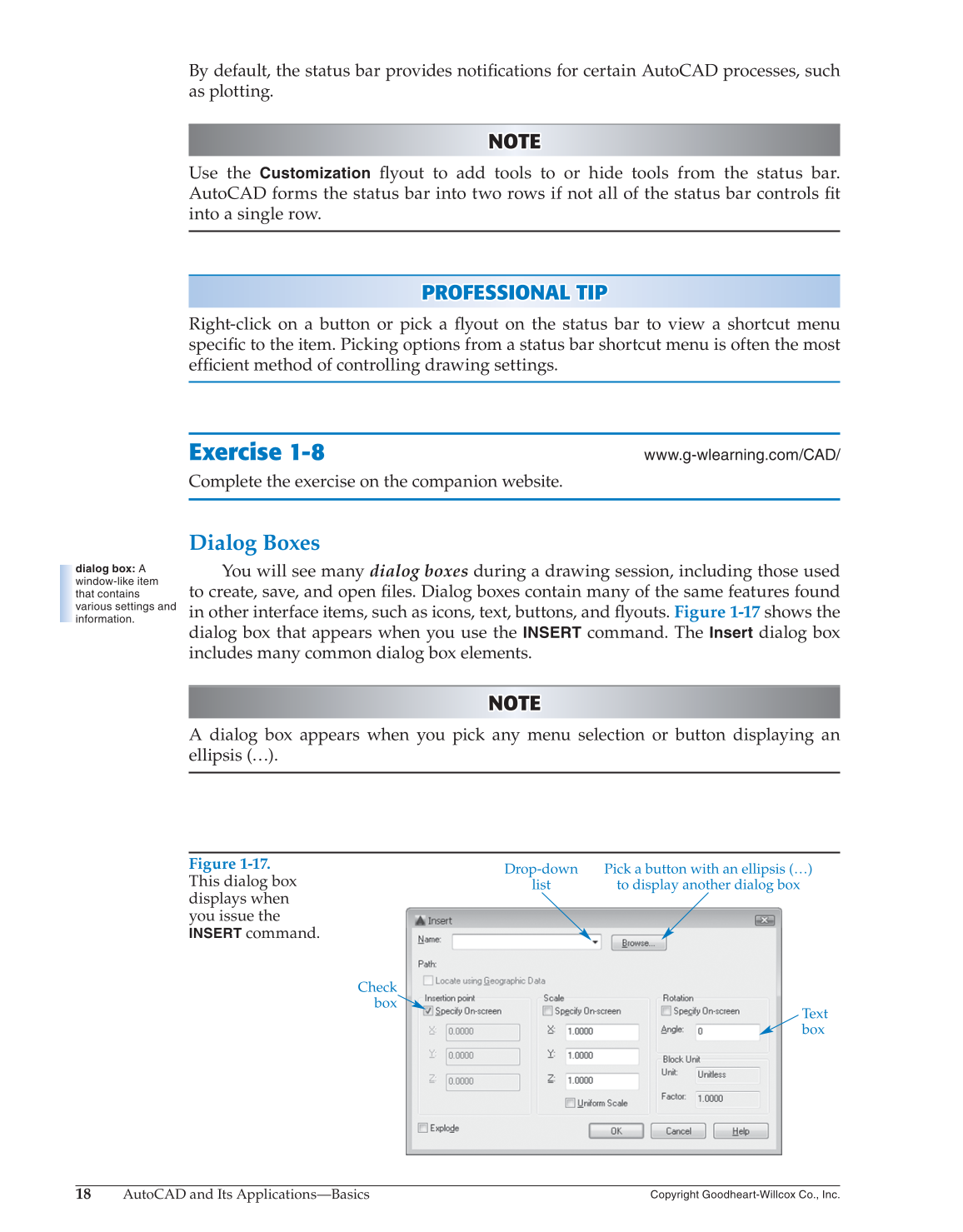 AutoCAD and Its Applications—Basics 2016, 23rd Edition page 18
