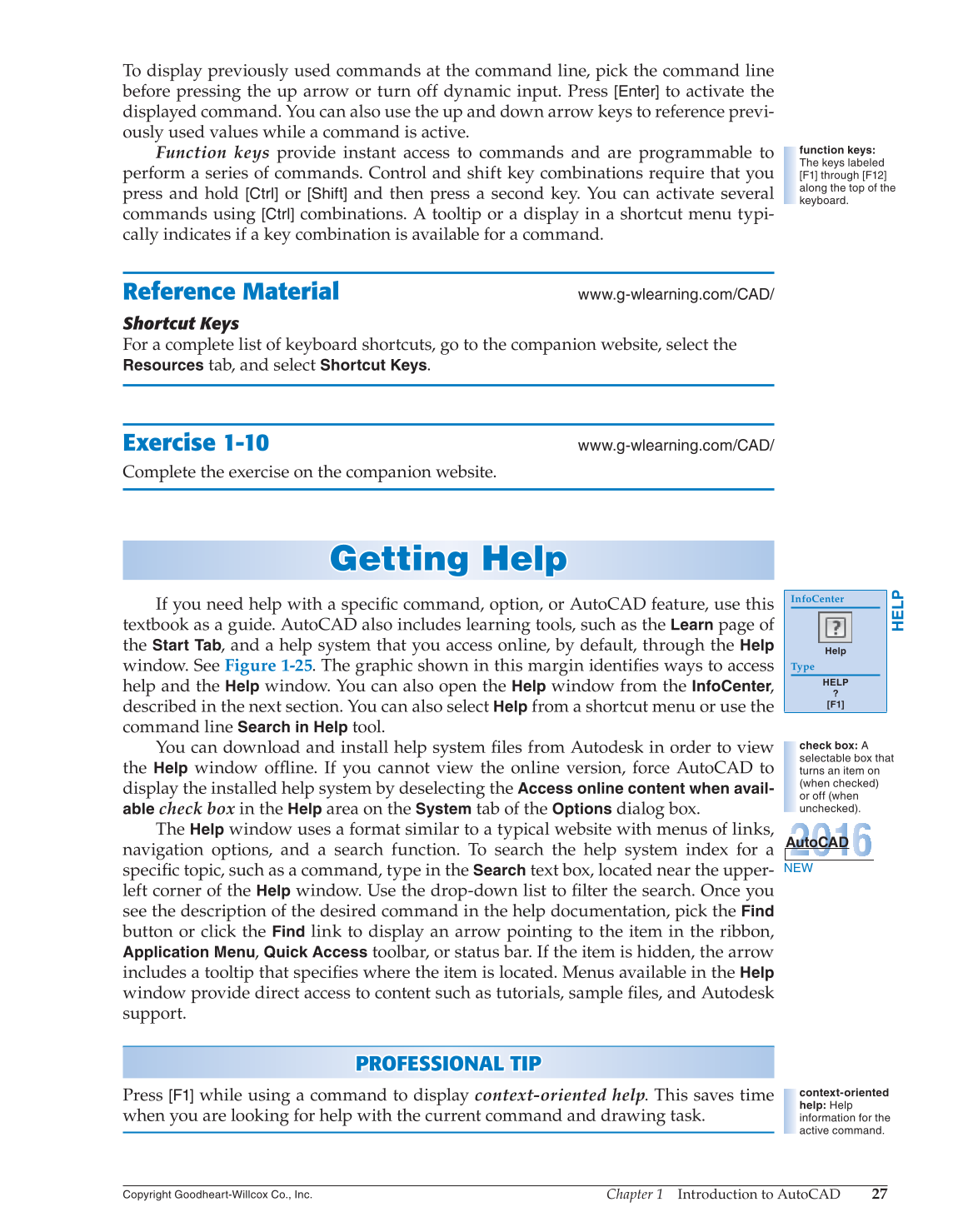 AutoCAD and Its Applications—Basics 2016, 23rd Edition page 27