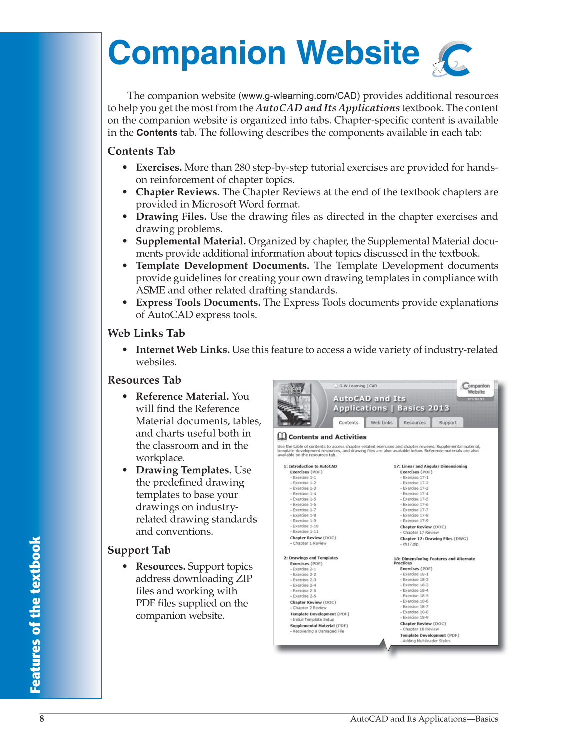 AutoCAD and Its Applications—Comprehensive 2013, 20th Edition page 8