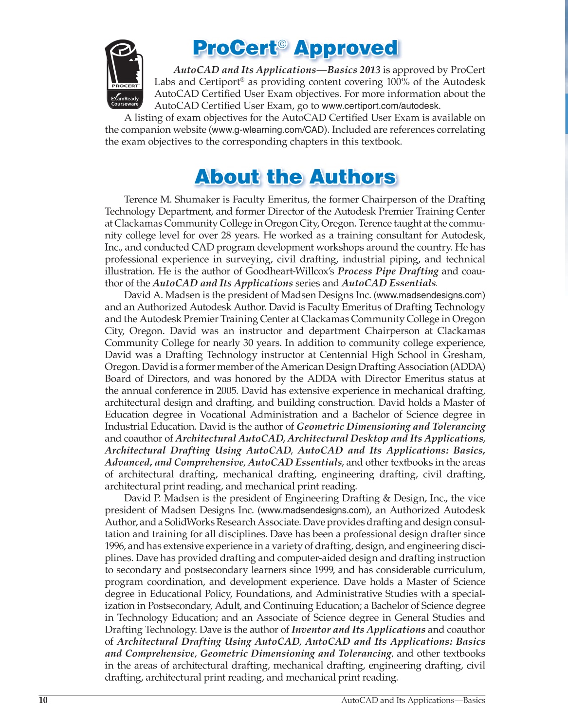 AutoCAD and Its Applications—Comprehensive 2013, 20th Edition page 10